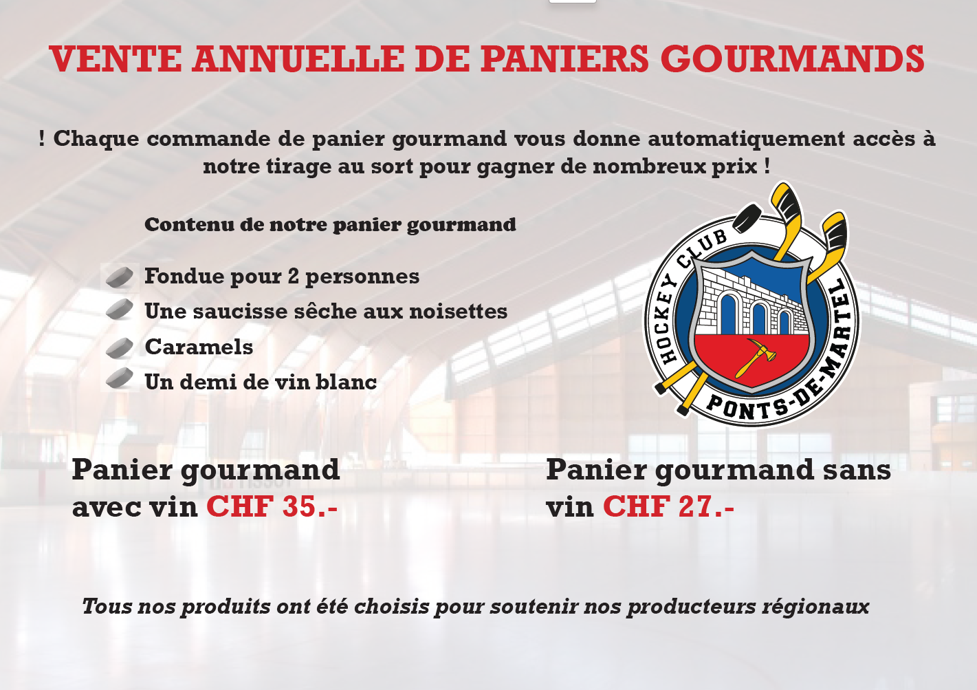 Paniers Gourmands - Union Sportive Les Ponts-de-Martel